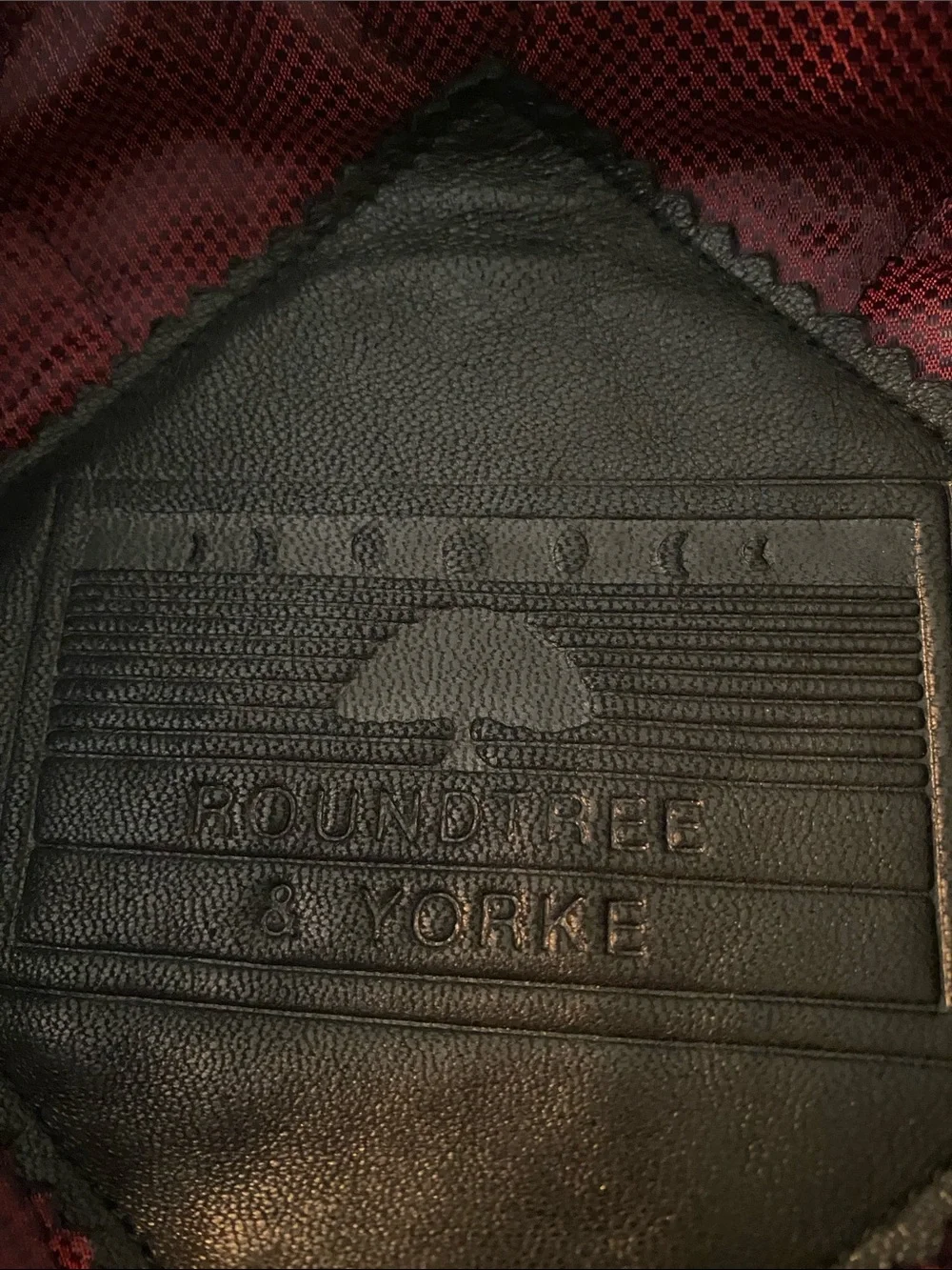Roundtree & Yorke Black Leather Zip-Front Bomber